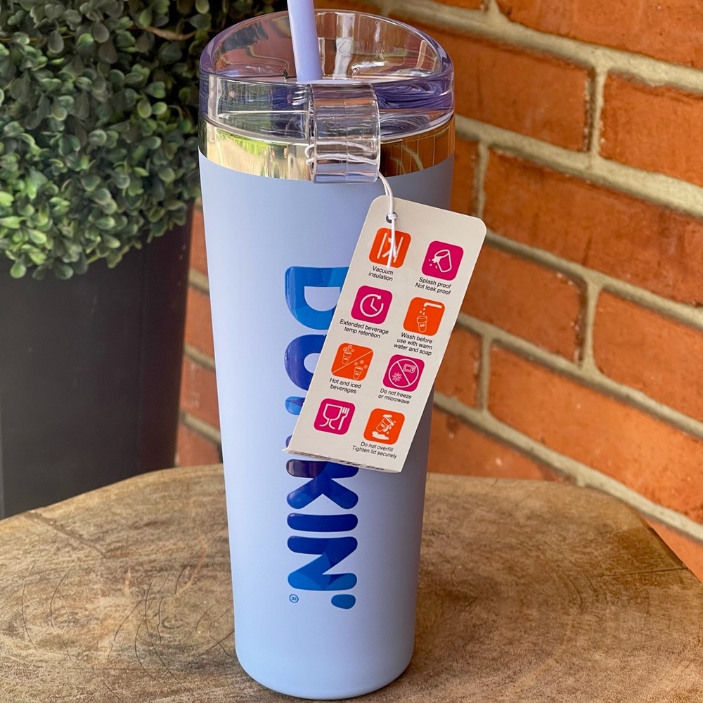 NEW Dunkin' Summer 2025 Stainless Steel
Soft Touch Tumbler 24oz • BLUE • NWT